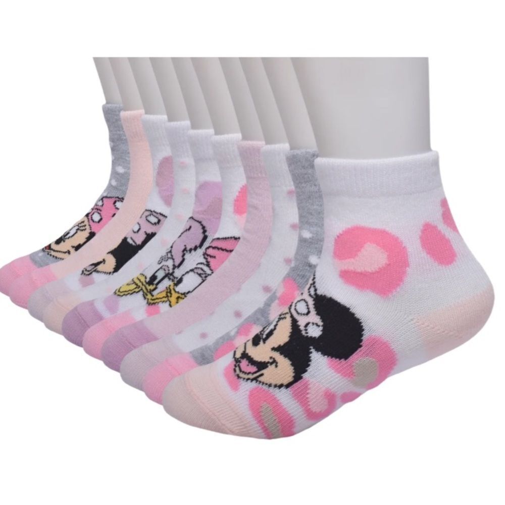 DISNEY JUNIOR MINNIE TODDLER ANKLE SOCKS - Picture 3 of 4